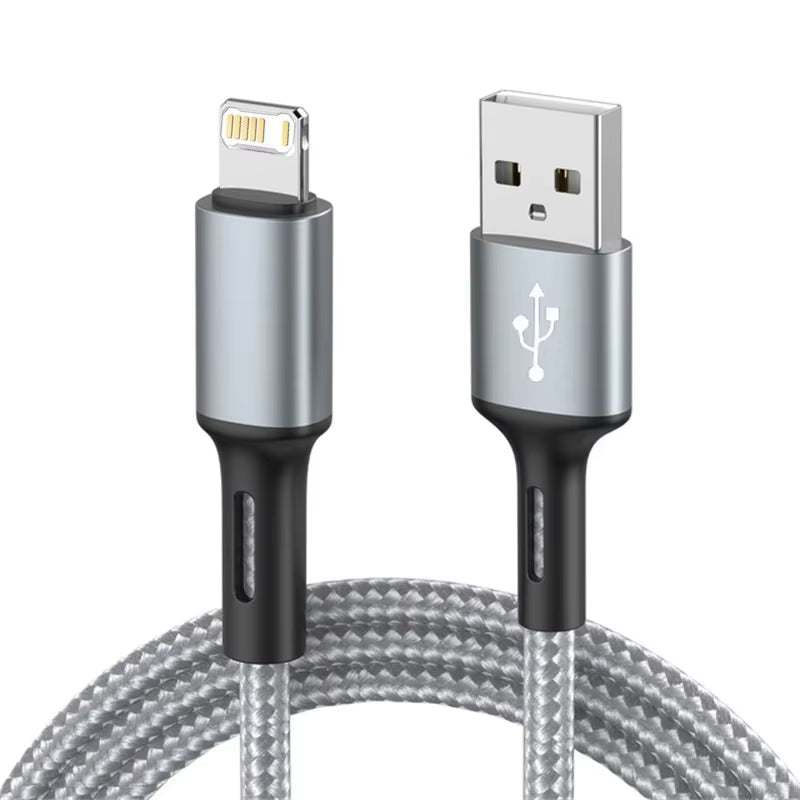 3A USB Cable for Iphone 14 13 12 11 Pro Max X XR 6S 7 8 plus 2M 3M Lead Mobile Phone Fast Charging Cord Data Charger Wire